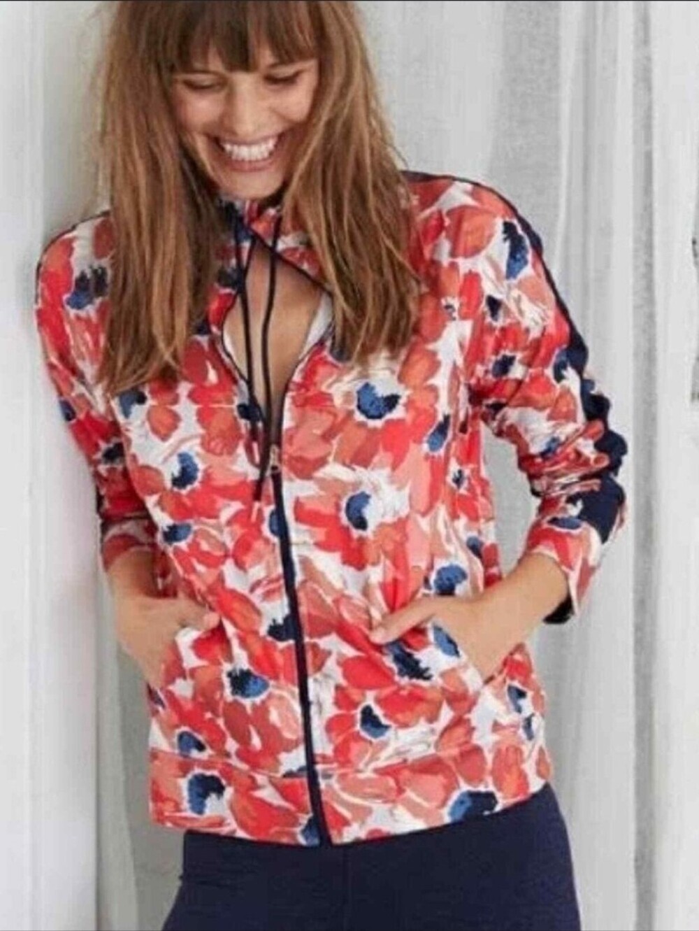 ❤️ NWOT! AERIE FLORAL TRACK JACKET, LARGE